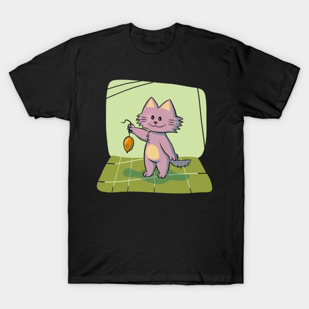 Mouse and Cat T-Shirt by Bunlinked